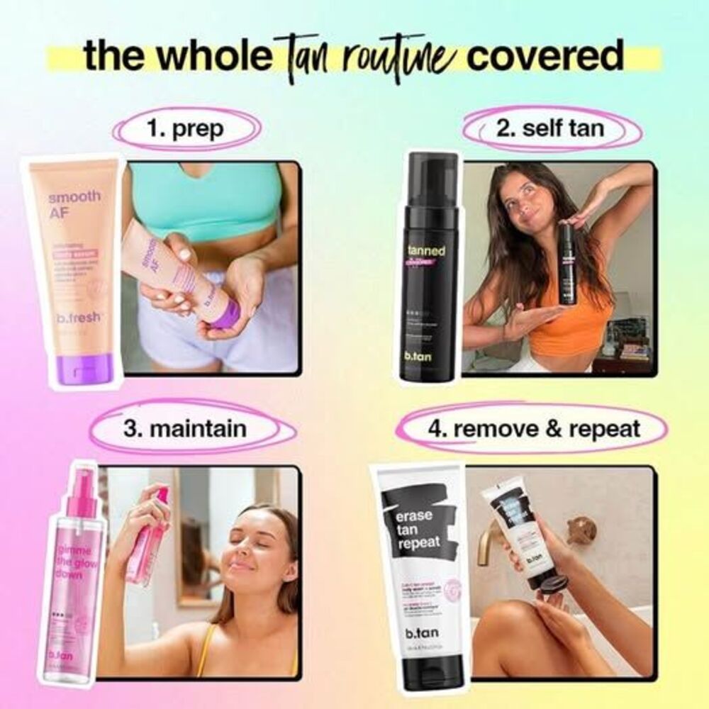 b.tan Glow Getter Self-Tanning Kit|2x1-Hour Tanning Mousse+applicator - Picture 10 of 10